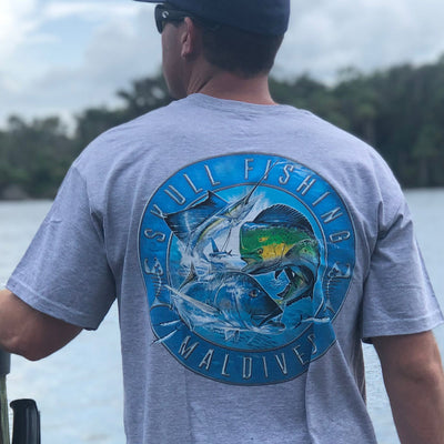 Skull Fishing - Pocket Tee