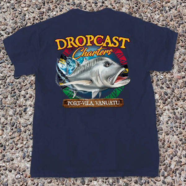 Dropcast Charters - Pocket Tee