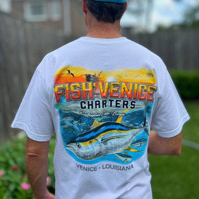 Fish Venice Charters - Pocket Tee