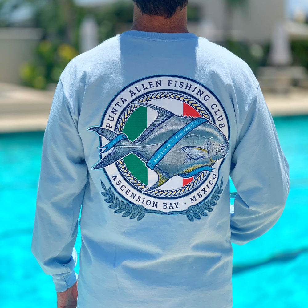 Red Tuna  Punta Allen Fishing Club in Mexico - Long Sleeves - Red
