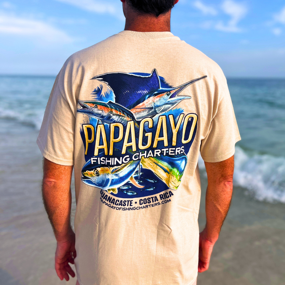 Papagayo Fishing Charters - Pocket Tee