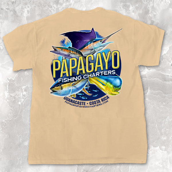 Papagayo Fishing Charters - Pocket Tee