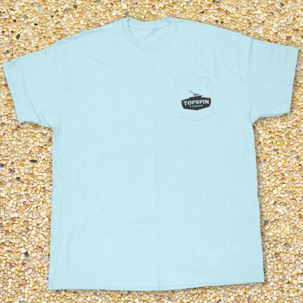Topspin Fishing Charters - Pocket Tee