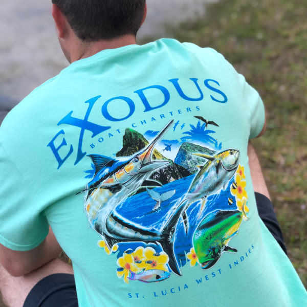 Red Tuna Shirt Club  Exodus Charters from St Lucia, West Indies