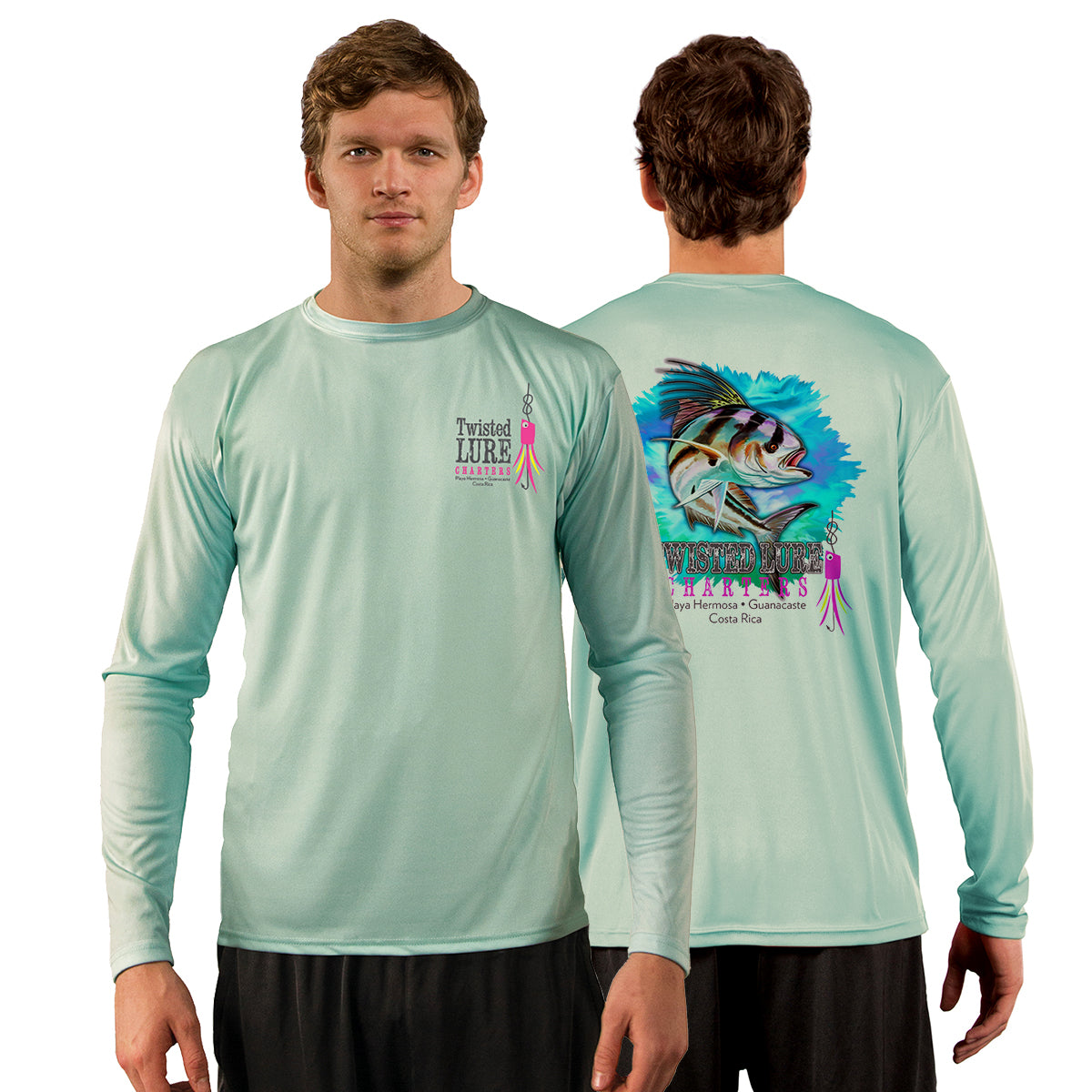 Twisted Lure Charters in Guanacaste, Costa Rica - Performance Shirt - Red  Tuna Shirt Company