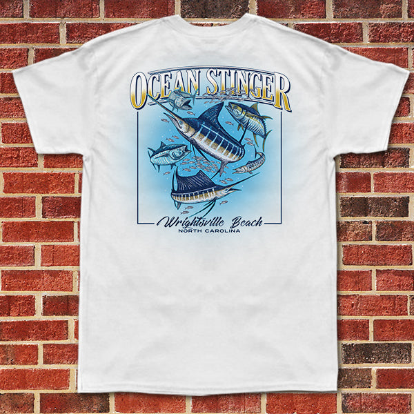 XS * vintage 80s Ocean City Maryland fishing t shirt