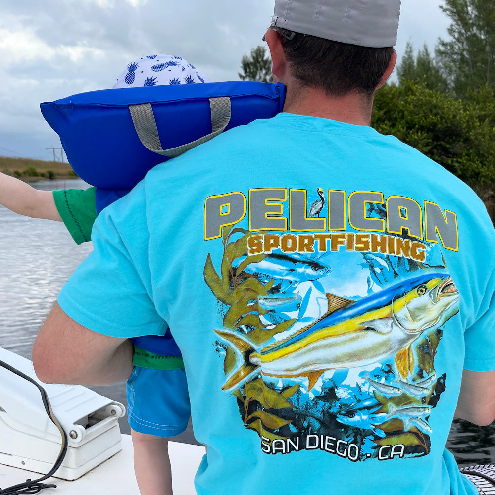 Red Tuna Shirt Company  Pelican Sportfishing in San Diego - Pocket Tee