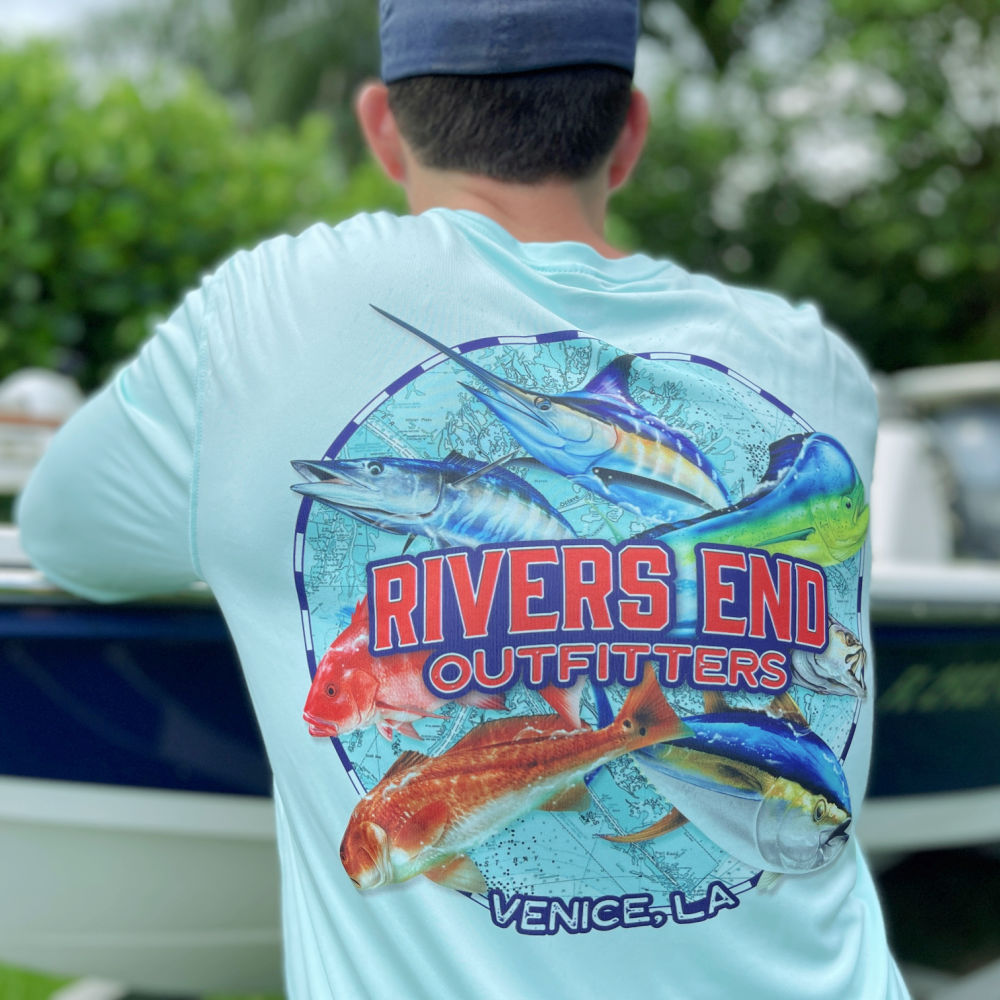 Red Tuna Shirt Company  Rivers End Outfitters from Venice, LA -  Performance Shirt