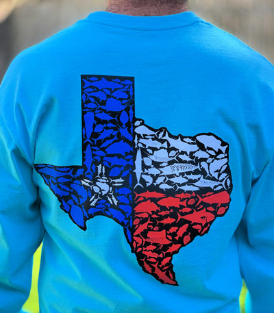 Texas Flag - Long Sleeve Cotton