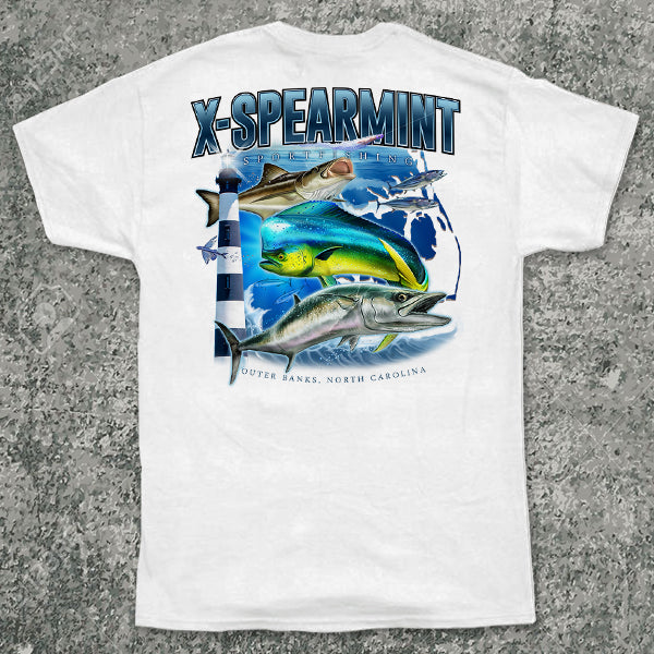 Red Tuna Shirt Company  X-Spearmint Sportfishing from Outer Banks, NC